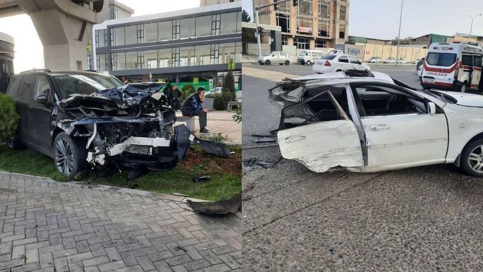 Toshkentdagi YTH oqibatida Lacetti ikkiga bo‘linib ketdi