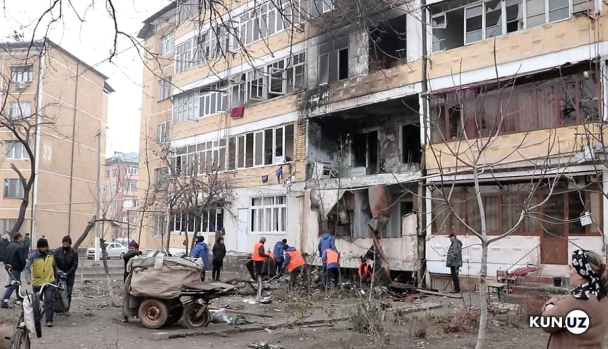 В Андижане в многоэтажном доме прогремел взрыв