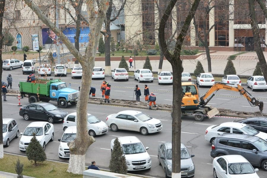 В хокимияте Ташкента уточнили, что происходит на улице Навои