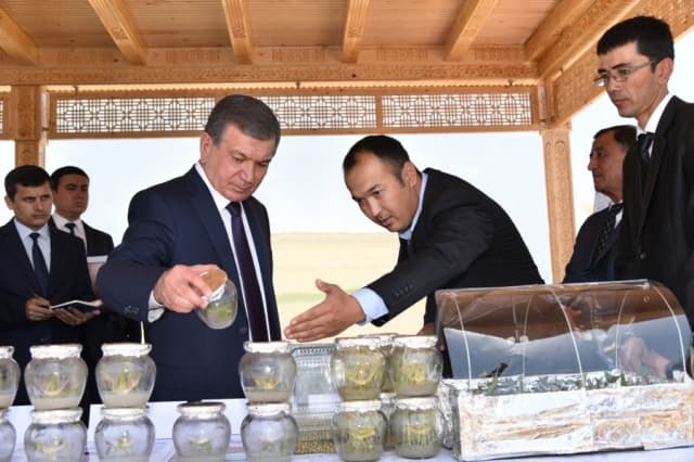 Prezident Andijonda bog‘ va fermer xo‘jaligida bo‘ldi