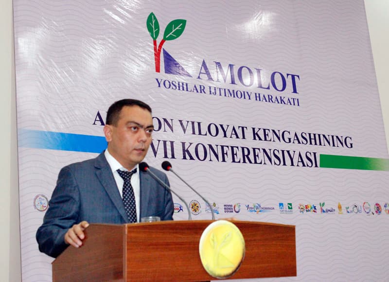 “Kamolot” yoshlar ijtimoiy harakati Andijon viloyat Kengashining VII Konferentsiyasi bo‘lib o‘tdi