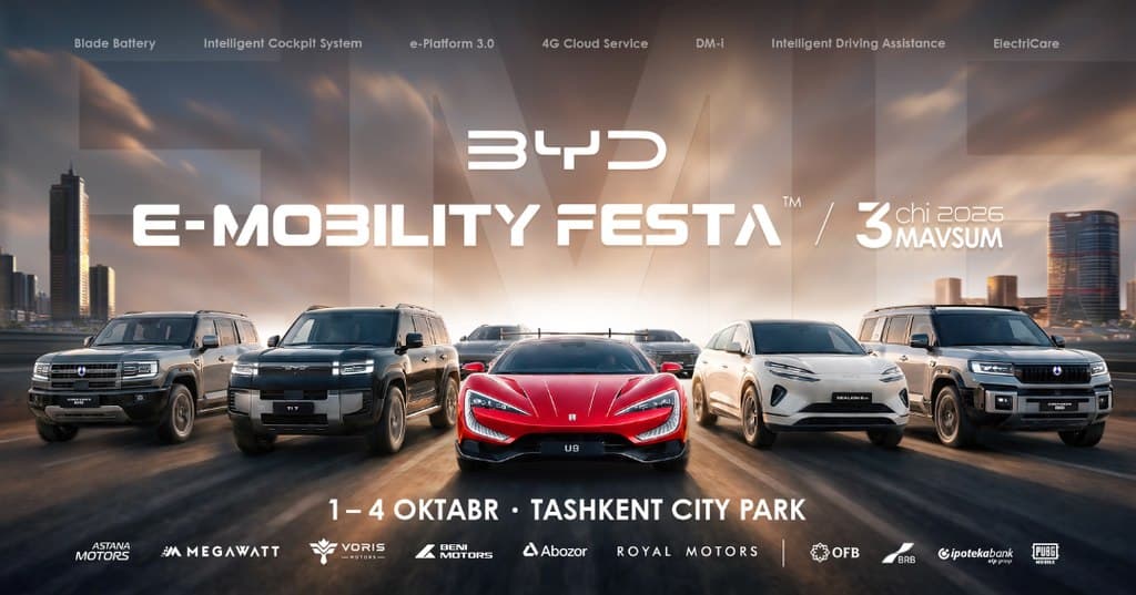 BYD e-Mobility Festa 2026: технологиялар ва янги мобиллик маконининг учинчи мавсуми