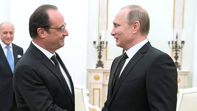 Putin Suriya va Ukraina masalasi bo‘yicha Olland bilan uchrashadi