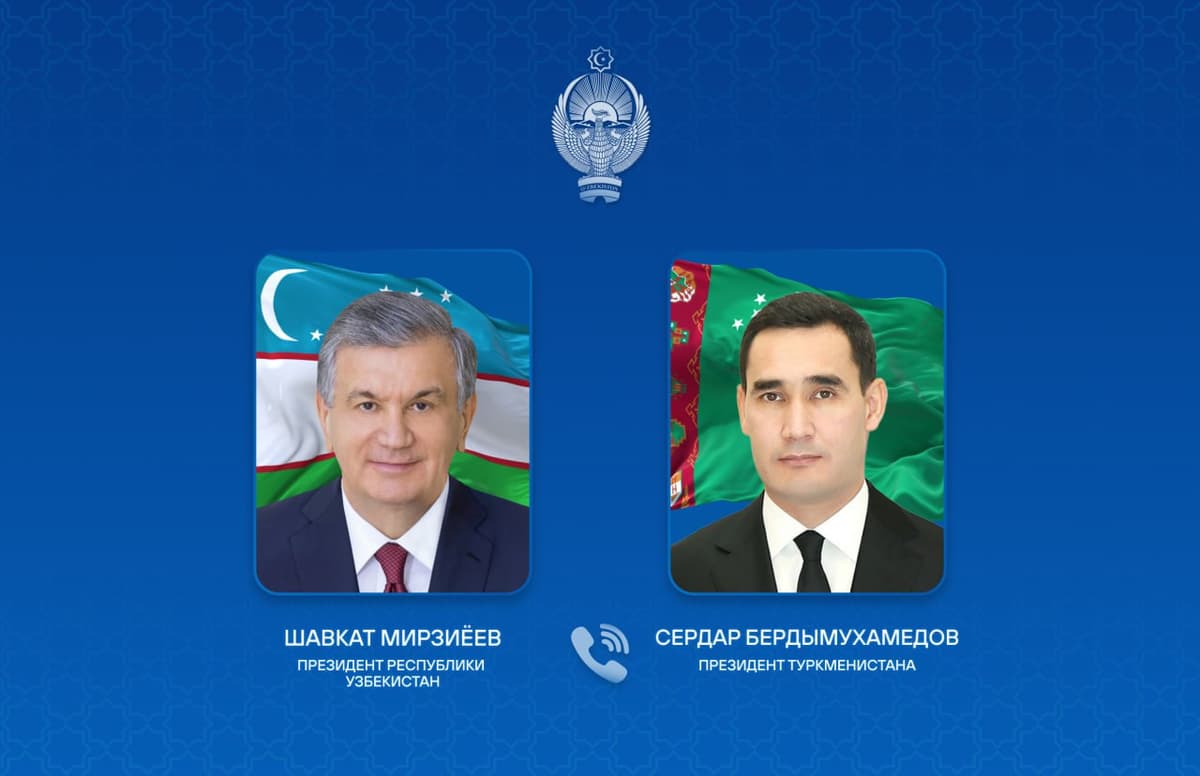 Президенты Узбекистана и Туркменистана провели телефонный разговор
