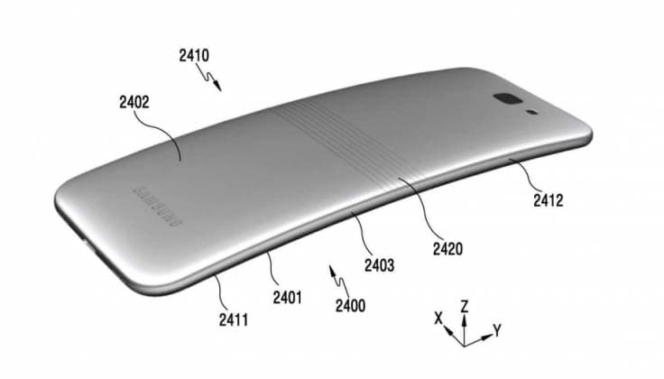 Egiluvchan Samsung smartfoni dizayni haqida ma'lumotlar paydo bo‘ldi