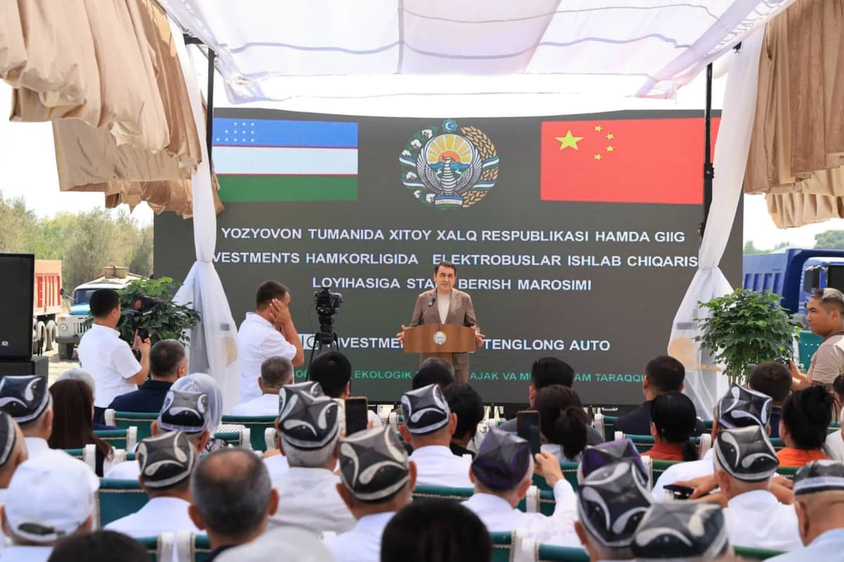 Fergana region launches construction of $170 million electric bus plant