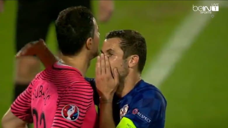 Modrich Srna orqali Xorvatiya darvozabonini Ramos penaltini qayerga tepishidan ogohlantirdi