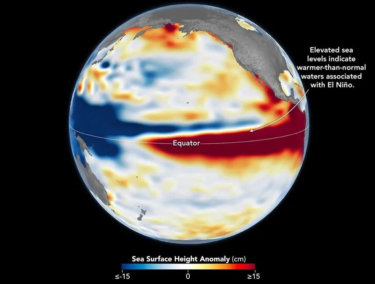 Kuçli El-Nino ehtimoli 83 foiz: sunʼiy yöldoşlar nimani körsatdi?