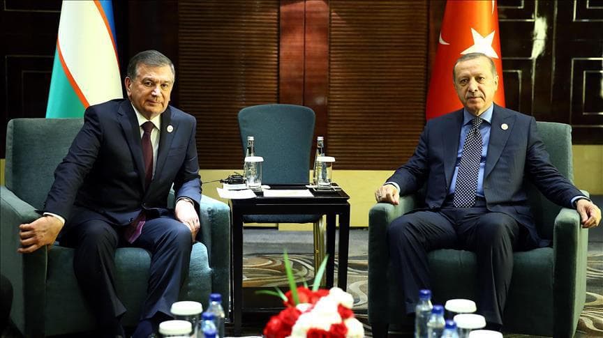 Shavkat Mirziyoyev Pekinda Rajab Toyyib Erdo‘g‘an bilan uchrashdi