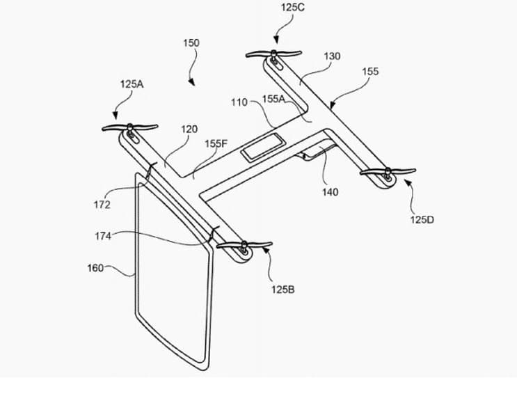 Google bino ichida harakatlanuvchi dronni patentladi