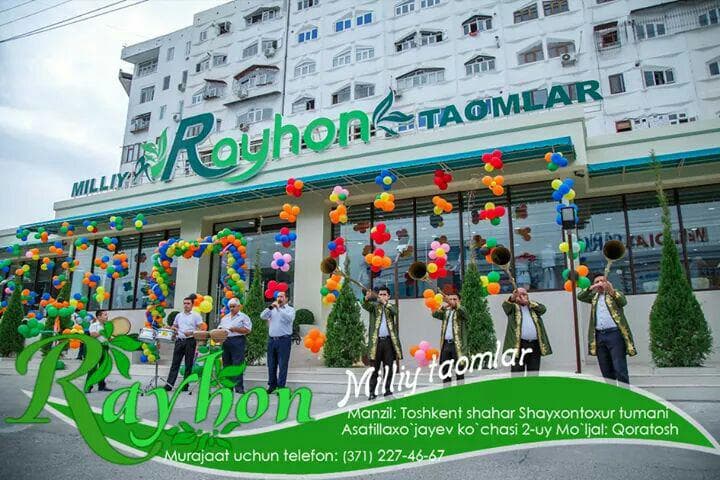 Toshkentdagi "Rayhon" restorani Meal&Drinks Choice 2016 mukofotini qo‘lga kiritdi