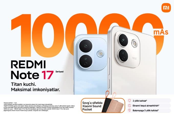 Xiaomi REDMI Note 17 сериясини тақдим этади: узоқ йилларга мўлжалланган REDMI Titan сифати