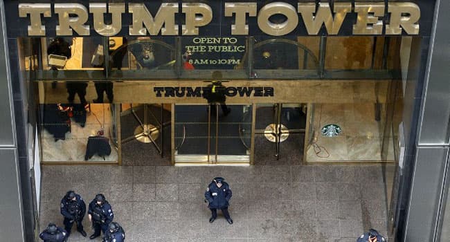 Полиция Trump Tower’ни қўриқлаш учун 25 миллион доллар тўлаб беришни талаб қилмоқда