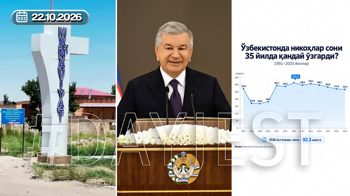 Янги Қарши шаҳри қурилади ва камайиб бораётган никоҳлар — маҳаллий дайжест