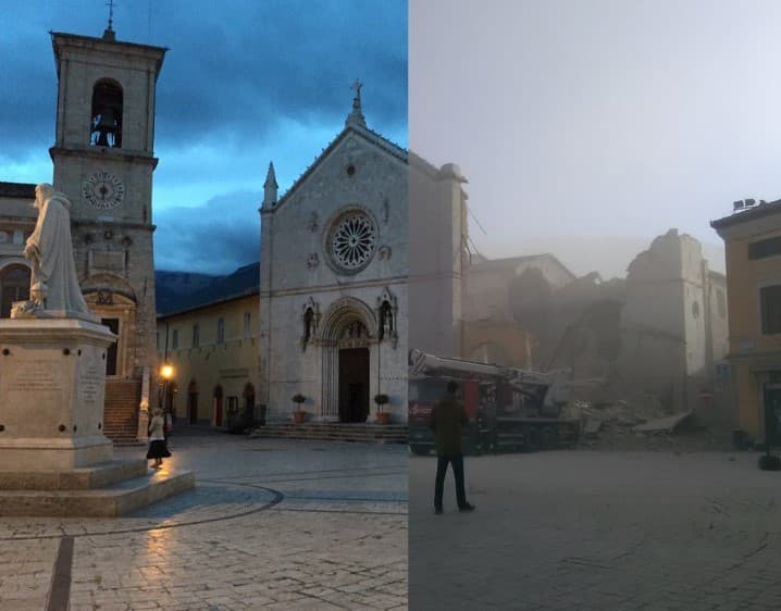 Italiya - zilziladan oldin va keyin 