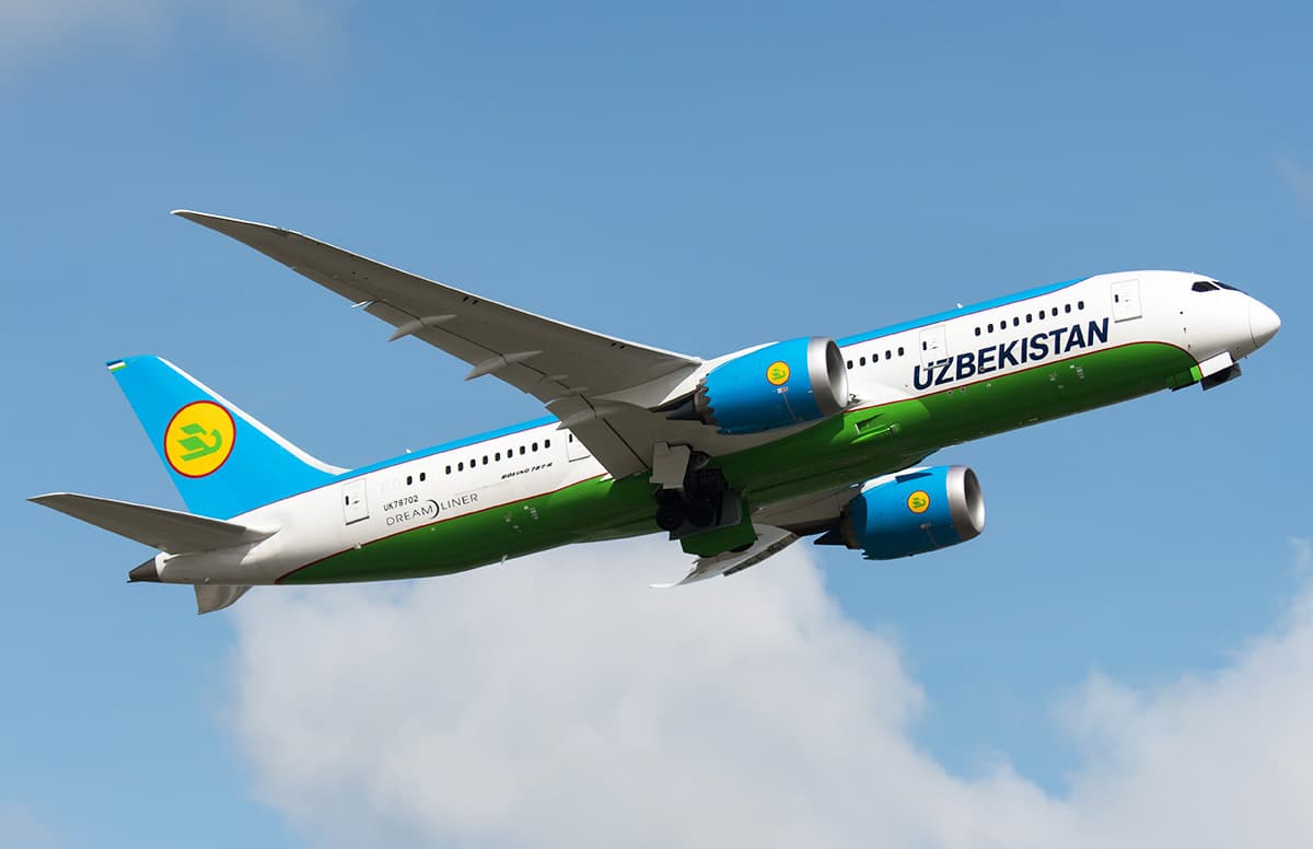 MAKning “Boing 787 Drimlayner” samolyoti Toshkentdan Nyu-Yorkka parvoz qildi