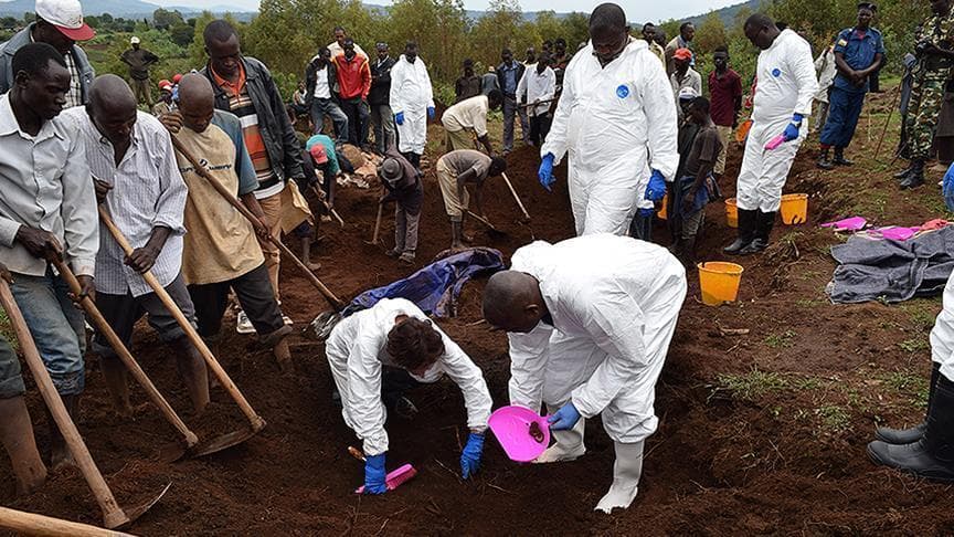 Burundida 55 yil ichida 2500ta ommaviy qabr aniqlandi