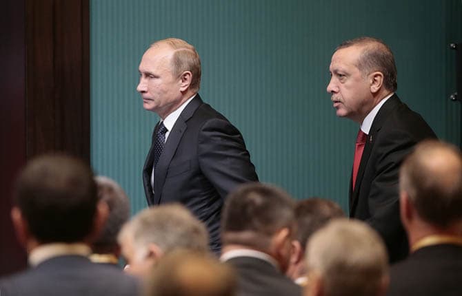 FT: G‘arb Putin va Erdo‘g‘anning uchrashuvidan xavotirda