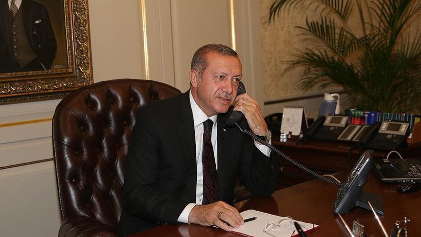 Erdo‘g‘an Tramp bilan qo‘ng‘iroqlashdi