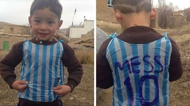 Video: Afg‘onistonlik Murtazo nihoyat Messi bilan uchrashdi