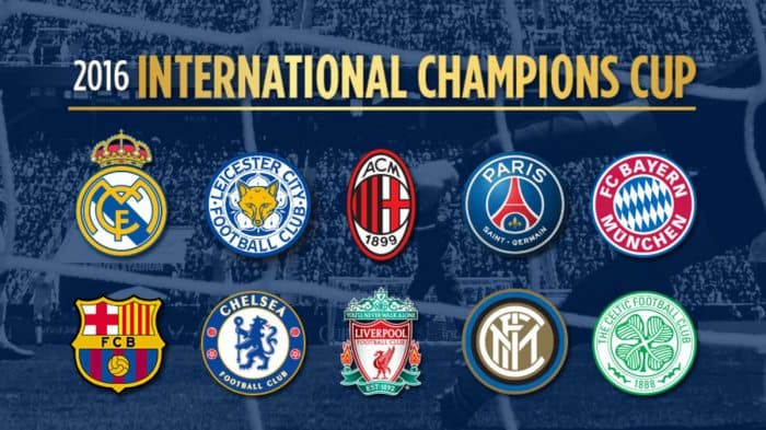 International Champions Cup. Turnir taqvimi