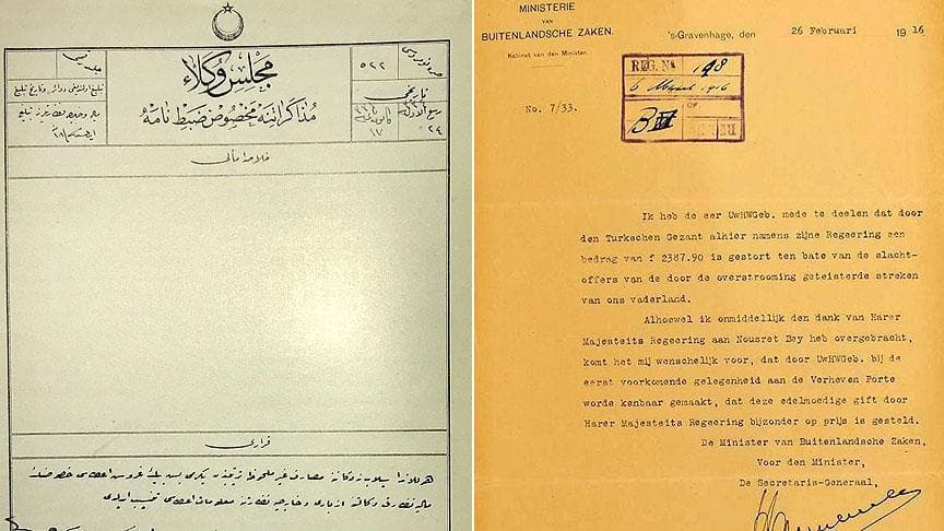 Turkiya - Niderlandiya: Turklar 100 yil oldingi  Usmoniylar yordamini ham yodga olishdi