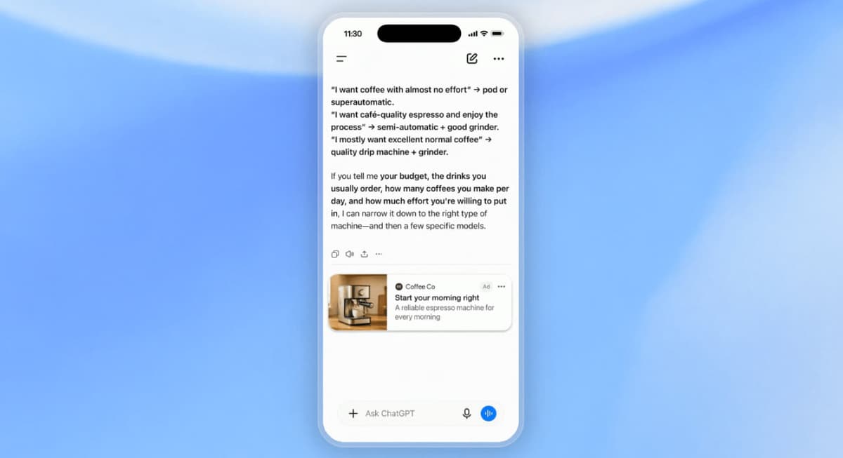ChatGPT Yevropada reklama koʻrsata boshladi