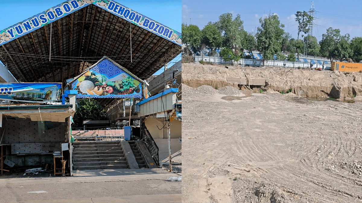 Юнусобод деҳқон бозори ўрнидаги қурилиш нега тўхтаб қолди?