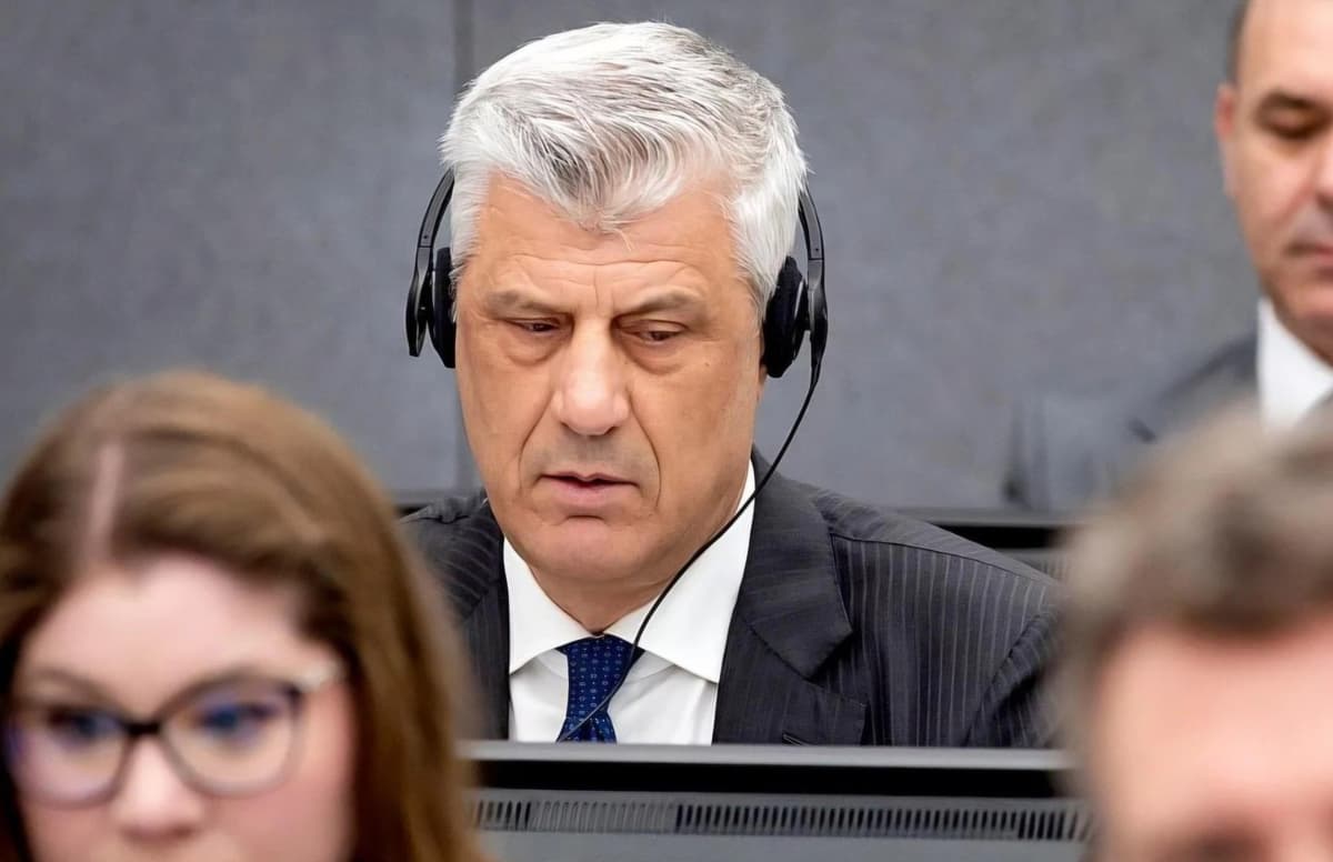 Kosovoning sobiq prezidenti Hashim Tachi 25 yilga ozodlikdan mahrum etildi