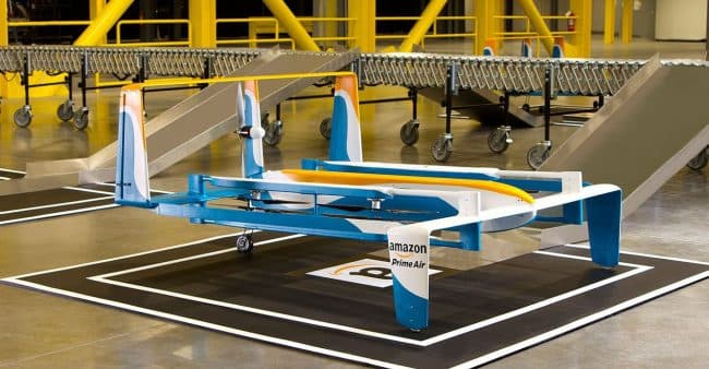 Amazon mahsulotni dron yordamida yetkazib berishning yangi usulini topdi