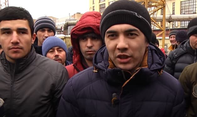 Москвада иш ҳақларини ололмаган тожик ва ўзбек муҳожирлари иш ташлаш ўтказишди