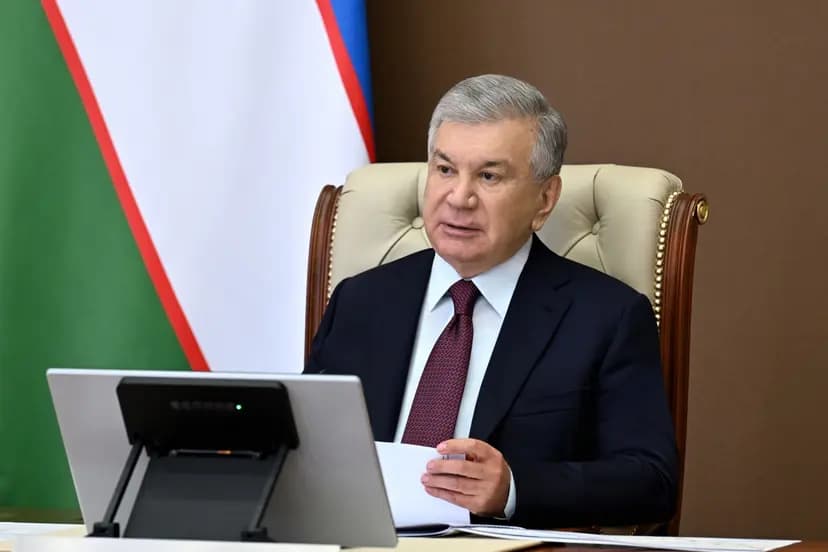Шавкат Мирзиёев ознакомился с презентацией крупных проектов в нефтегазовой отрасли
