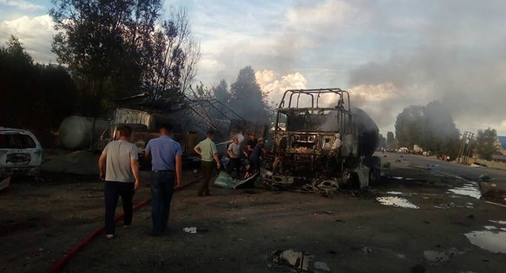Qirg‘izistondagi gaz quyish shoxobchasida portlash, ikki kishi tiriklayin yonib ketdi