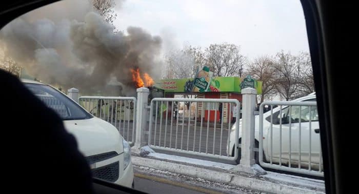Toshkentda Mercedes avtobusi yonishi davom etadi