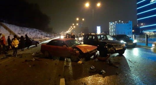 Olmaotada 40dan ortiq mashina ishtirokida yo‘l-transport hodisalari ro‘y berdi