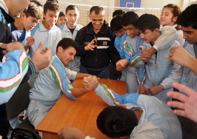 Kar va zaif eshituvchi bolalar internatida sport turniri o‘tkazildi