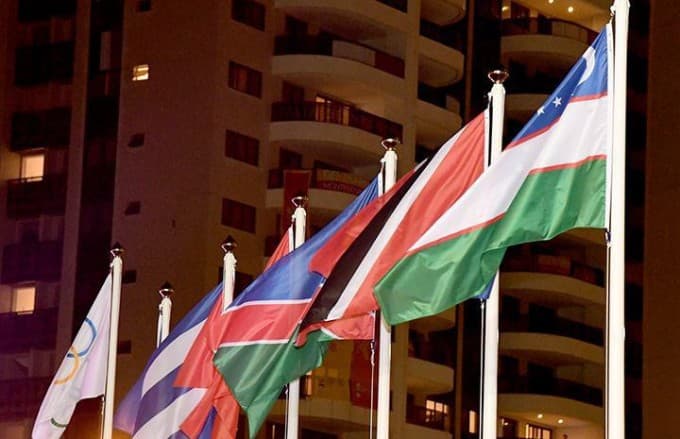 Olimpiya shaharchasida O‘zbekiston bayrog‘i hilpiray boshladi 