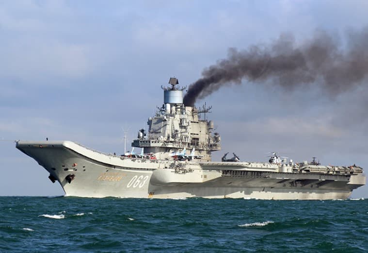 "Admiral Kuznetsov" Suriyadagi jangovar amaliyotlarda ishtirokini boshladi