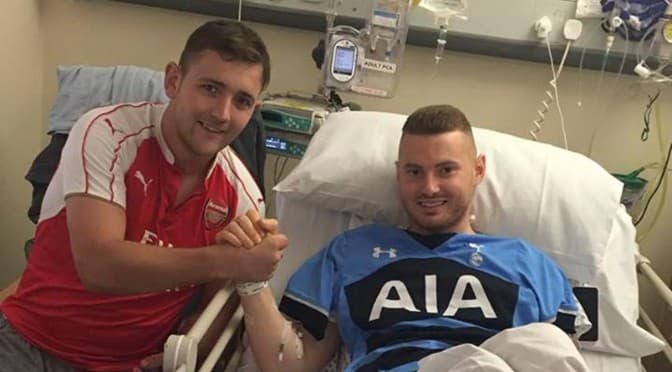 «Arsenal» fanati «Tottenhem» muxlisiga buyragini berib, donorlik qildi