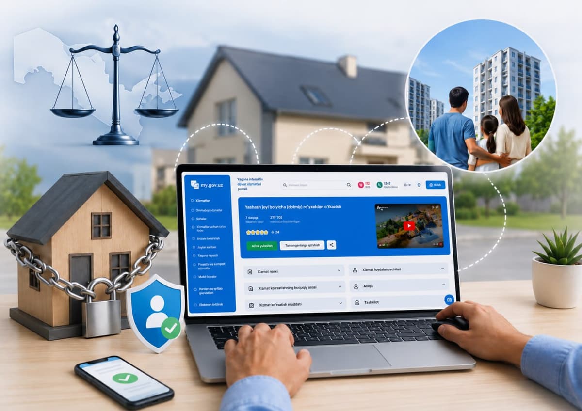 Тақиқ қўйилган уйга MyGov орқали рўйхатдан ўтиш мумкин бўлди