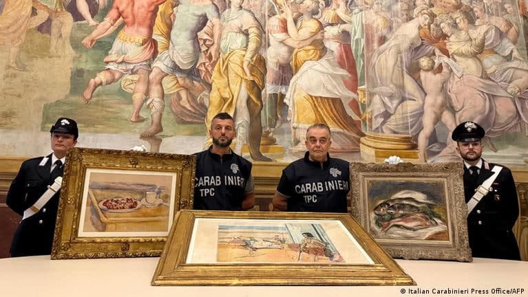 Uch daqiqada o‘g‘irlangan millionlab yevrolik kartinalar topildi