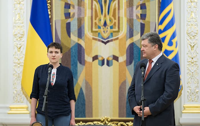 Savchenko Poroshenkoni xush ko‘rmasligini ma'lum qildi