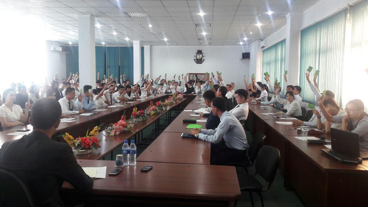 Institut talabalari Yoshlar ittifoqi yetakchisini saylashdi