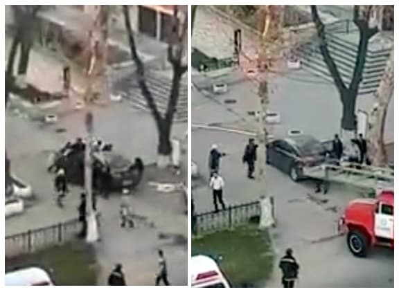 Video: Yo‘lda qoldirilgan Malibu o‘t o‘chiruvchilarga xalaqit qildi