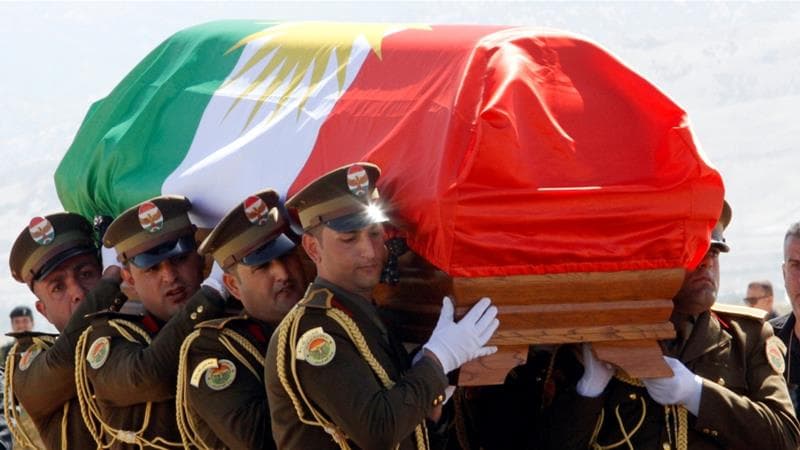 Iroqning sobiq prezidenti Kurdiston bayrog‘ida dafn qilindi