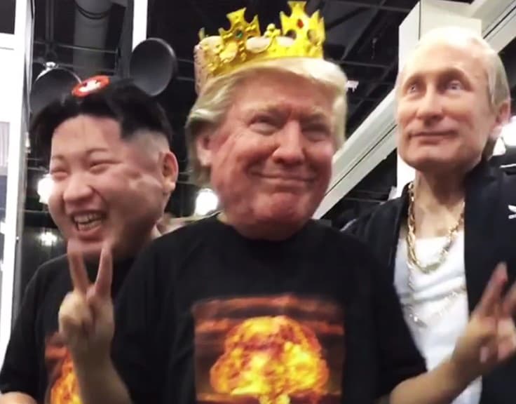 Video: "Tramp, Putin va Kim Chen Inlarning ajoyib raqsi"