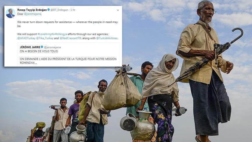 Erdo‘g‘an rohingya musulmonlariga yordam berish kampaniyasini qo‘llab-quvvatladi 