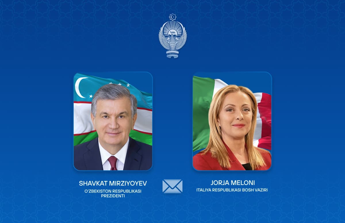President Shavkat Mirziyoyev sends letter to Italy’s Prime Minister Giorgia Meloni