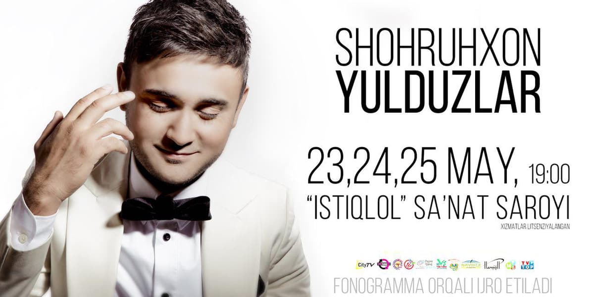 Bugun xonanda Shohruhxon konsertining ilk kuniga start beriladi