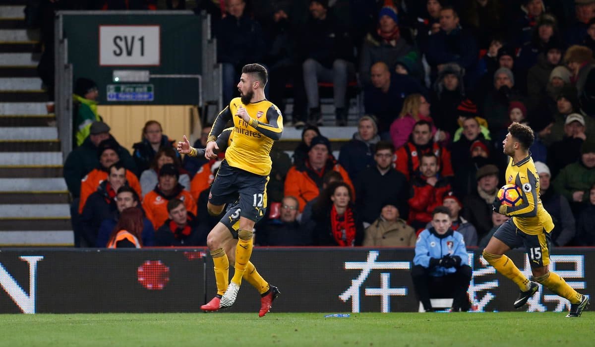 APL, 20-tur. "Arsenal" "Bornmut"ga so‘nggi daqiqalarda 3ta gol urib, durangga erishdi 